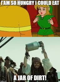 Tam Sohungry Icould Eat Ajar Of Dirt Jack Sparrow Jar Of Dirt Memes Gifs Imgflip Meme On Me Me