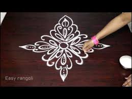 Creative And Easy Freehand Rangoli Designs Simple Kolam Designs Freehand Muggulu Designs Youtube Muggulu Design Free Hand Rangoli Design Kolam Designs