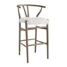 Linon Home Decor Eden 30 In Brown With Grey Wash Wishbone Bar Stool Thd02028 The Home Depot The wishbone counter stool offers timeless appeal and the clean lines of scandinavian design.