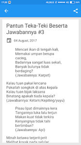 Pantun teka teki ialah aplikasi ringkas yang dapat menghiburkan anda seisi keluarga. Pantun Teka Teki Beserta Jawabannya Latest Version For Android Download Apk