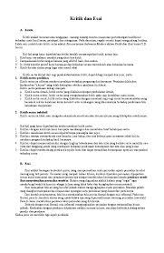 Maybe you would like to learn more about one of these? Doc Kritik Dan Esai Nur Ar Rosyid Academia Edu