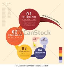 abstract flow chart infographics