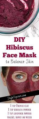 Diy Hibiscus Flower Face Mask Face Mask Recipe Hydrate Skin Face Hibiscus