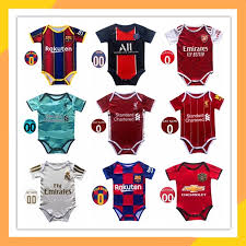 Football Baby Romper And 20 21 For Baby 6 Months 2 Years Football Jersey Soccer Jersey Li Verpool Madrid Arsenal Lazada