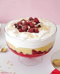 Classic English Trifle With Store Cupboard Ingredients And Frozen Raspberries Recipe English Trifle Trifle Trifle Recipe