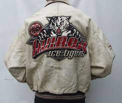Vintage Avirex Usa Ice Tigers Real Leather Baseball Varsity Jacket 2xl 4xl Fashion Clothes Shoes Accessori Jackets Varsity Jacket Baseball Varsity Jacket