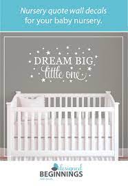 Dream Big Wall Decal Quote Nursery Wall Decal Vinyl Wall Art Etsy Wall Letters Nursery Vinyl Wall Art Nursery Nursery Wall Decals
