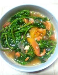 Kangkong Ginisa With Hipon Stir Fried Water Spinach With Dried Shrimps Water Spinach Kangkong Is Undeniably Kangkong Recipe Water Spinach Seafood Recipes