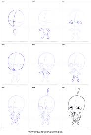 For example, in one of the lessons he appears in the bathroom with his toothbrush in one hand and a tube of toothpaste in the other, explains everything that he does step by step. How To Draw Wayzz Kwami From Miraculous Ladybug Printable Step By Step Drawing Sheet Drawingtutorials101 Com
