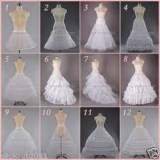 White A Line Hoop Hoopless Bridal Petticoat Wedding Dress Crinoline Underskirt Pola Gaun Gaun Pesta Gaun Pengantin