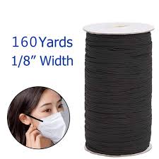 You can decorate it with fabric paints or floral embellishments in. 1 8 Elastic Bands For Sewing 160 Yards Black Braided Elastic Cord Elastic String Heavy Stretch High Elasticity Knit Elastic Spool For Crafts Diy Masks Walmart Com Walmart Com