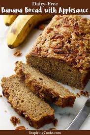 Healthy Banana Bread With Applesauce Recipe Dairy Free Banana Bread Banana Bread With Applesauce Recipes