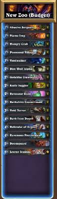 Panduan Decklist Hearthstone Zoo Warlock Metaco