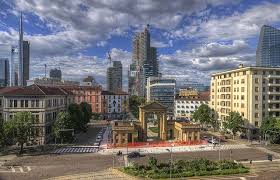 Porta Nuova Old And New Milan Lombardy San Francisco Skyline