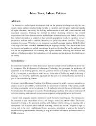 • computer assisted learning (cal). Computer Assisted Language Learning And Teaching
