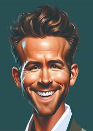 Great Art Ryan Reynolds' Poster, picture, metal print, paint by R Studio