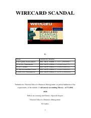 It comes after the german firm last week disclosed a €1.9bn (£1.7bn) hole in its accounts. Wirecard Scandal Group 14 Pdf Wirecard Scandal By Name Student Id Number P M Upekha Nanayakkara Bsc Mgt Nsbm 17 1 057 10020943 W M S D Chandrapala Course Hero
