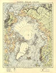 Amazon Com North Polar Chart Explorers Routes Nansen 1895