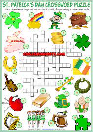 Crosswords, games, picture dictionaries st patrick's day crossword. St Patrick S Day Esl Crossword Puzzle Worksheet For Kids