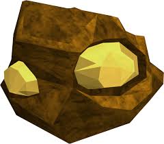 A mining pan has holes in the bottom of it like a colander. Gold Ore Rocks Runescape Wiki Fandom
