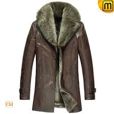 Italian Leather Fur Coat For Men Cw868891 Mens Fur Coat Mens Shearling Coat Mens Coats