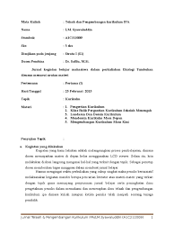 Pengertian, pengertian menurut para ahli, landasan. Jurnal Belajar Telaah Dan Pengembangan Kurikulum Ipa