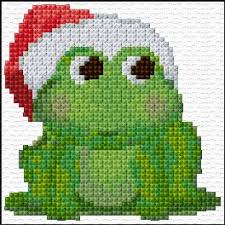 christmas frog 35 1666 projects to try cross stitch