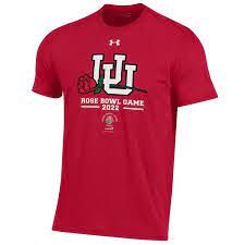 Under Armour Utah Utes 2021 Rose Bowl Logo T Shirt In 2021 Tshirt Logo Bowl Logo Utah Utes