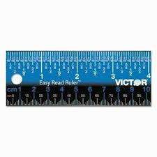 The beginning of the ruler. Victor Easy Read 12 Inch Ruler Blue For Sale Online Ebay