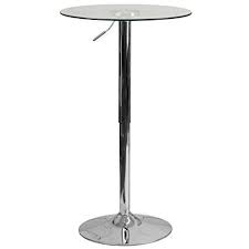 23 5 Round Adjustable Height Glass Table Adjustable Range 33 5 41 Chrome Dining Table Round Glass Cocktail Table Glass Cocktail Tables