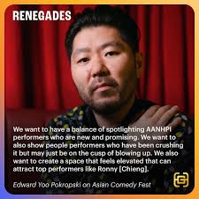 The week's issue of #Renegades, featuring the co-founders of Asian Comedy  Fest, Edward Yoo Pokropski, Kate Lee Moran, and Yao King, is out now! Our  Renegades newsletter spotlights Asian Pacific leaders and