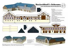 Pretzschendorfer bastelbogen / pretzschendorfer bastelbogen : B17 Dreiseithof I Scheune Grundschule Pretzschendorf