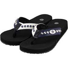 Dallas Cowboys Ladies Team Color Bling Flip Flops Black Dallas Cowboys Outfits Dallas Cowboys Style Dallas Cowboys Baby