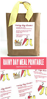We don't know about you, but whenever it's raining outside, the only thing we crave is indulgent comfort need easy dinner ideas? Rainy Day Meal Printable And Gift Idea Tauni Everett