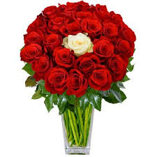 Invia questo mazzo a domicilio e rendi unico un giorno speciale! Mosca Me E Te 50 Rose Rosse E 1 Rosa Bianca Consegna Fiori Mosca Fiorista Online Mosca