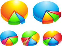 Pie Charts Templates Colorful 3d Design Free Vector In