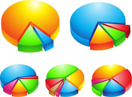 pie charts templates colorful 3d design free vector in