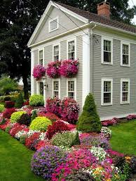 Gorgeous Flower Boxes Front Garden New England Beautiful Gardens Front Yard Landscaping Garden Design