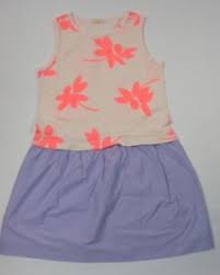 Details About Crewcuts Girls Sleeveless Summer Dress Cotton Drop Waist Floral Purple Size 8