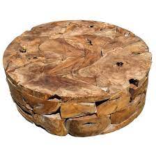 Bungalow rose lorraine solid wood drum coffee table x111028966 color: Millwood Pines Artigoran Solid Wood Drum Coffee Table Wayfair