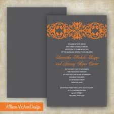 Pin By Project Goble Diy Projects On Allison Leann Design Orange Wedding Invitations Orange Grey Wedding Wedding Invitation Envelopes