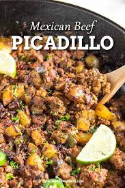 Mexican Picadillo Recipe Picadillo Recipe Meat And Potatoes Recipes Carne Picada Recipes
