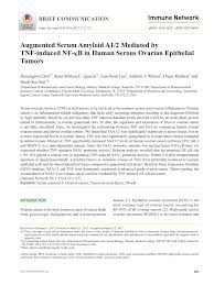 Assess the universal process of developing scientific knowledge. Pdf Augmented Serum Amyloid A1 2 Mediated By Tnf Induced Nf Kb In Human Serous Ovarian Epithelial Tumors