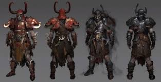 Light armor, medium armor, shields (druids will not wear armor or use shields made of metal). Barbarian Legendary Armor Artwork Diablo Iv Art Gallery Fantasy Concept Art Barbarian Concept Art