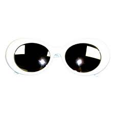They totally reminds me of the ones kurt cobain wore in the. Kurt Cobain White Mirror Lens Sunglasses Nirvana Jackie O Onassis Kennedy Round Walmart Canada