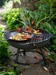 Cast iron fire pit cooking grills. Half Moon Mesh Bbq Rack