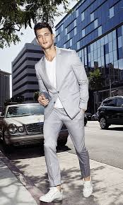 A Lightweight Grey Suit Is Perfect For Summertime Fashion Suits For Men Homecoming Outfits Mens Outfits