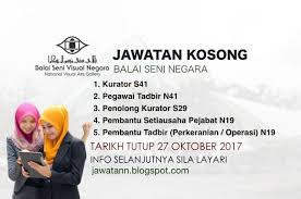 Follow senarai jawatan kosong malaysia melalui email. Jawatan Kosong Di Balai Seni Negara Negara Memes Oktober