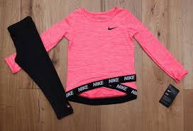 Black And Pink Nike T Shirt Nike Toddler Girl Long Sleeve Shirt And Leggings Set Pink Black White Nike Leggings Toddler Long Sleeve Shirts Girls Long Sleeve Girl Long Sleeve Shirt