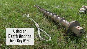 Very light, weighing only 6 oz, yet very strong. Using An Earth Anchor For A Guy Wire Youtube